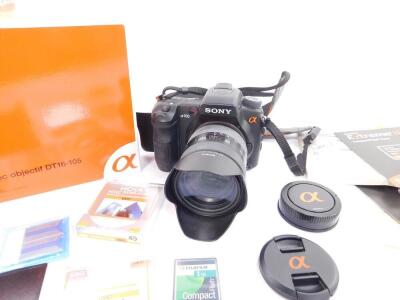 A Sony a700 Digital camera, DT16-105 lens kit, with a DT3.5-5.6/16-105 lens, boxed with accessories. - 2