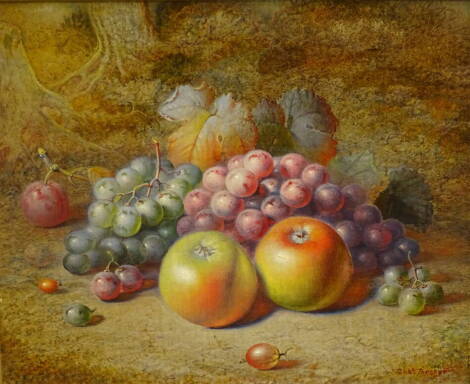 Charles Archer (1855-1931). Fruit still life, oil on canvas, signed, 30cm x 35cm.