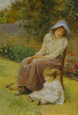 Carlton Alfred Smith (1853-1946). Sunny Hours, watercolour, signed and titled, 50cm x 33cm.