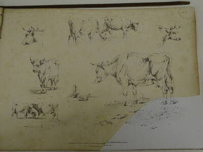 Thomas Sidney Cooper RA (1803-1902). Studies of Cattle Part 1, a gilt cloth portfolio of thirty two lithographs published by S&J Fuller, 34, Rathbone Place, c.1835/36. Provenance: Goodacre Collection No 427. - 4