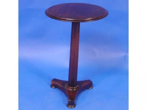 A Victorian mahogany pedestal table