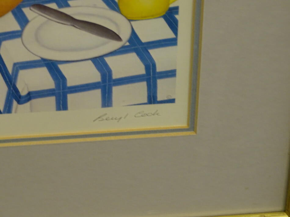 Beryl Cook (1926-2008). Elvira's Cafe, artist signed limited