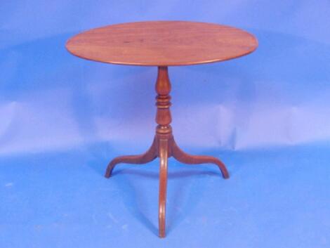 A 19thC mahogany tilt-top table