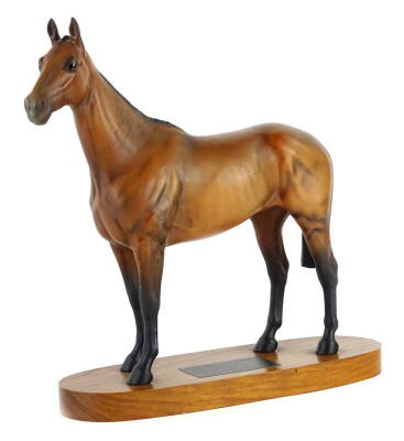 A Beswick Connoisseur model of Arkle, on rectangular base with rounded corners, 31cm H. (AF)