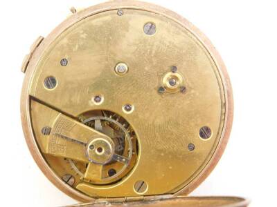 A gentleman's 9ct gold cased wristwatch, open face, keyless wind, enamel dial bearing Roman numerals, London 1919, together with a lady's 9ct gold cased pocket watch, open face, keyless wind, floral engraved dial with chapter ring, bearing Arabic numerals - 2