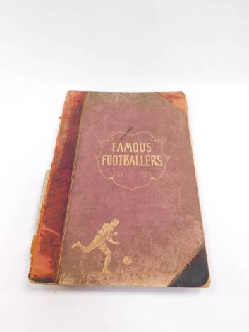 C W Allcock & Rowland Hill. Famous Footballers, first edition, gilt tooled, red cloth, title page and index lacking. (AF)