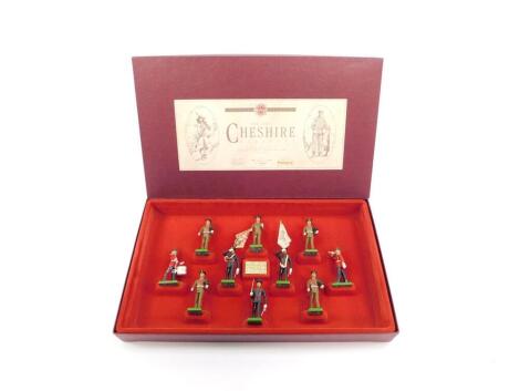 A Britains The 22nd Cheshire Regiment set, British Soldiers, limited edition 73/7000, boxed with certificate.