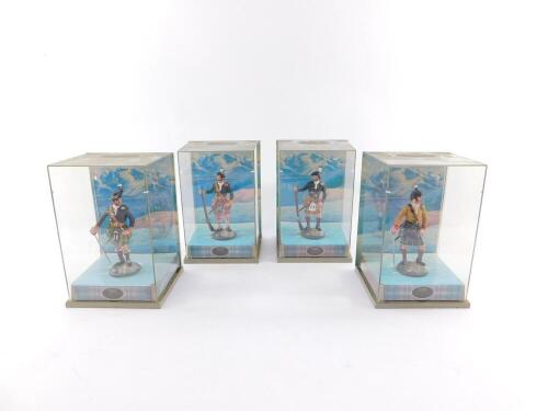 Four Britains Clansman Collection figures. (boxed)