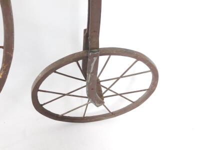 A Victorian penny farthing, 130cm H. - 4