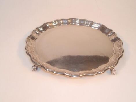 A George V silver salver by James Dixon & Sons