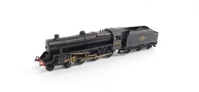 A kit built OO gauge locomotive, British Rail black livery, 4-6-0, 45232.