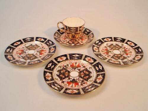 A Royal Crown Derby Imari 'witches' pattern cup and saucer