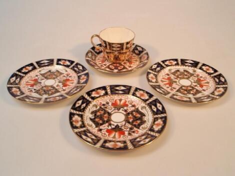 A Royal Crown Derby Imari 'witches' pattern cup and saucer