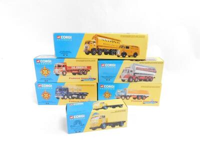 Corgi Classics die cast lorries, boxed, comprising 12301, 13901, 12501, 14001, I3701, and 31002. (6)