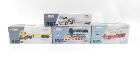 Corgi Classics and Heavy Haulage die cast lorries, comprising 13501, 12801, 13902 and 17905, boxed. (4)