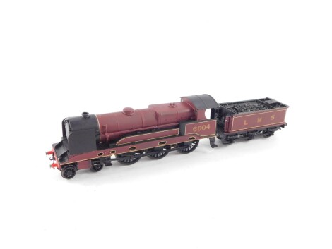 A kit built OO gauge ex Claughton Class locomotive, LMS red livery, no.6004, 4-6-0.