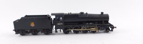 A kit built OO gauge 8F-A Class locomotive, British Rail black livery, no.48379, 2-8-0.