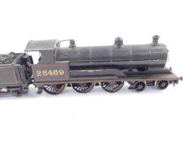 A kit built OO gauge locomotive, bears decal for North Western, LMS black livery, 25469, 4-6-0. - 2