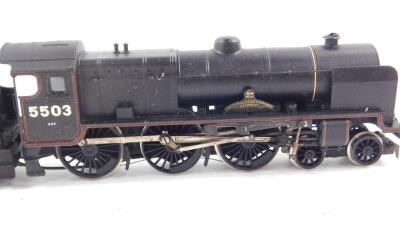 A Hornby OO gauge Patriot Class locomotive The Royal Leicestershire Regiment, LMS black livery, 5503, 4-6-0. - 2