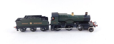 A kit built OO gauge Great Western locomotive County Cork, green livery, 3803, 4-4-0.