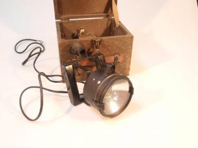 A military Bubble Sextant and hand held inspection light - 2