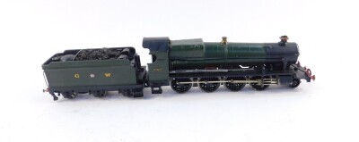 A kit built OO gauge 4700 locomotive, Great Western green livery, 4701, 2-8-0.