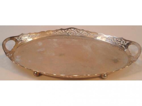 An EPNS oval gallery tray