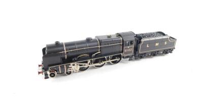 A Wrenn OO gauge locomotive Black Watch, LMS black livery, 4-6-0, 6102, with instruction manual, boxed. - 2