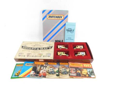 A Lledo die cast Bryant and May's boxed set, "Brymay" special limited edition, together with Matchbox and other printed ephemera.