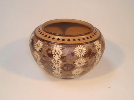 A Doulton Slaters stoneware jardiniere