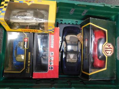 Maesto Burago and other die cast sports cars, some boxed. (qty) - 2