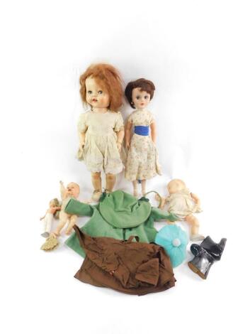 A Pedigree Walkie Talkie doll, Plaything doll, and four further dolls. (6)