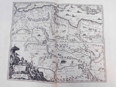 John Ogilby. Africa, being an accurate description of the regions of AEgypt, Barbary, Lybia and Billedulgerid, folio, calf, numerous engraved vignettes, double page maps and views, printed by THO. Johnson, for the author, London 1670. (AF) - 7