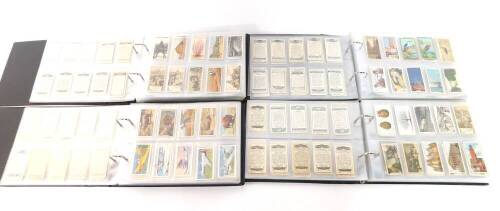 Wills's John Player Cavanders and other cigarette cards, including John Player Wonders of The World, Cavanders Camera Studies, Westminster Tobacco New Zealand, 2nd Series, and Wills's Garden Flowers, mostly part sets and singles, in four albums.