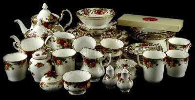 A quantity of Royal Albert Old Country Roses pattern dinner ware, tea ware etc.