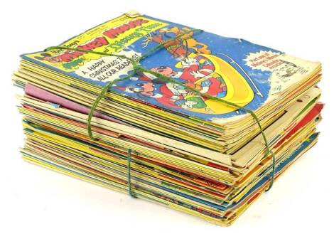 A collection of 1970's Walt Disney Mickey Mouse and Disney time comics, various dates, mainly 1977 and 1978.