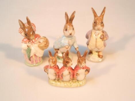 Four Beswick Beatrix Potter figures-'Mrs Rabbit'