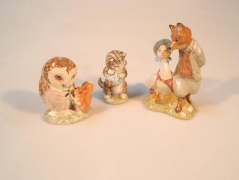 Three Beswick Beatrix Potter figures-'Old Mr Brown'