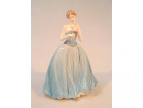 A Coalport figure, 'Dearest Rose' CW538, 21?cm high