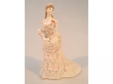 A Royal Worcester Age of Elegance figure -'A Dazzling Celebration'. Ltd Ed