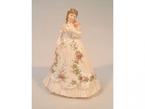 A Royal Worcester figure-'Queen of Hearts'