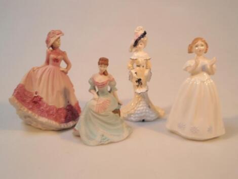 Three Coalport figures-'Lady Eliza