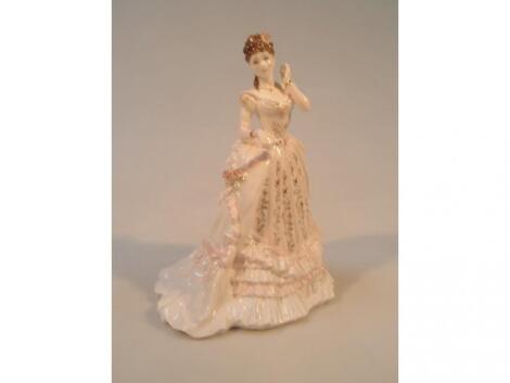 A Royal Worcester 'Splendor at Court' figure - 'The Jewel in the Crown'