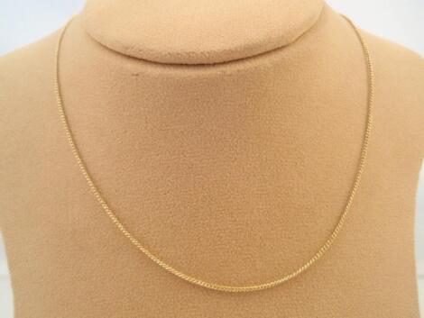 A 9ct gold light neck chain