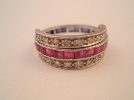 A colour choice eternity ring