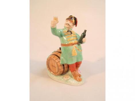 A Herend porcelain figure of a cellar man