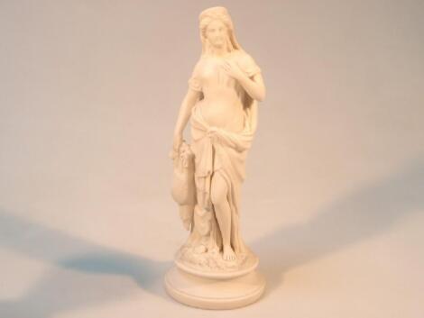 A Victorian Parian ware classical female figure