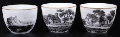 A part Minton Service pattern no. 191, including six coffee cans, three cups, two saucers, saucer dish and sucrier base, sepia monochrome painted landscape. (12) - 7