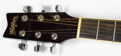 A Washburn left handed acoustic guitar, with inlaid body, SCO1120270 D102SCELH, 104cm W. (cased) - 3