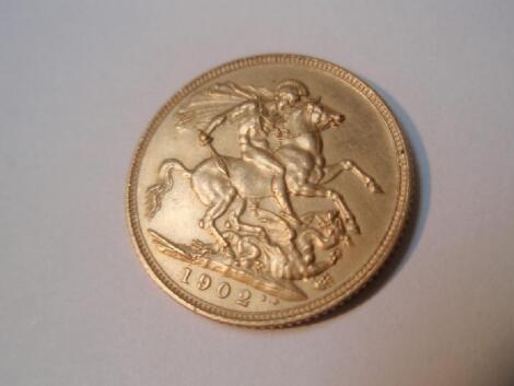 Edward VII sovereign, 1902